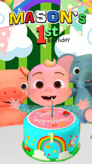 Cocomelon Birthday Video Invitation