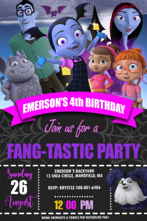 Vampirina Birthday Invitation