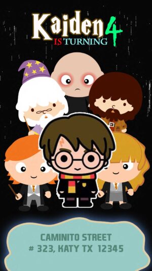 Harry Potter Animated Video Birthday Invitation