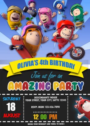 ODDBODS BIRTHDAY INVITATION