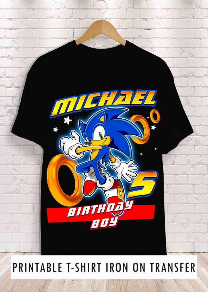 Sonic The Hedgehog Birthday Shirt