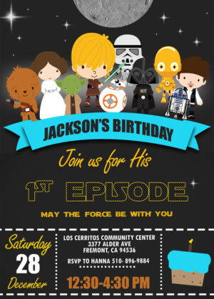 STAR WARS BIRTHDAY INVITATION