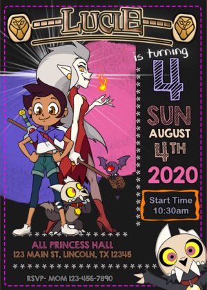AMAZING THE OWL HOUSE BIRTHDAY INVITATION