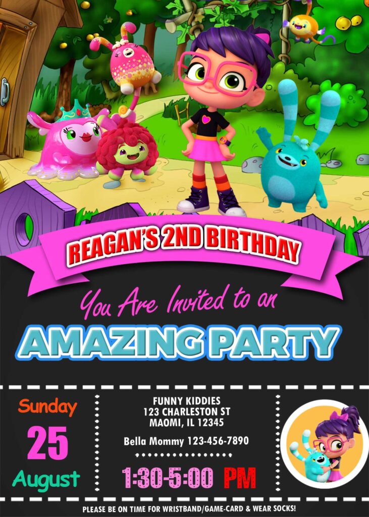 Abby Hatcher Birthday Invitation
