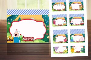 Free Adventure Time Printable Food Tents