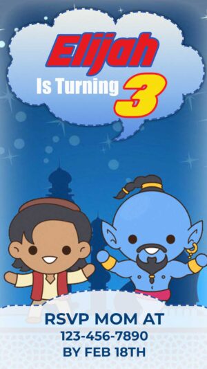 Aladdin invitation