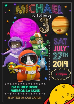 Super Agent Binky Birthday Invitation