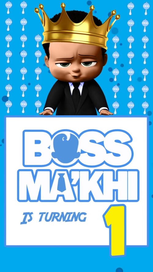 Incredible Boss Baby Birthday Video Invitation