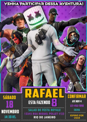 fortnite invitacion