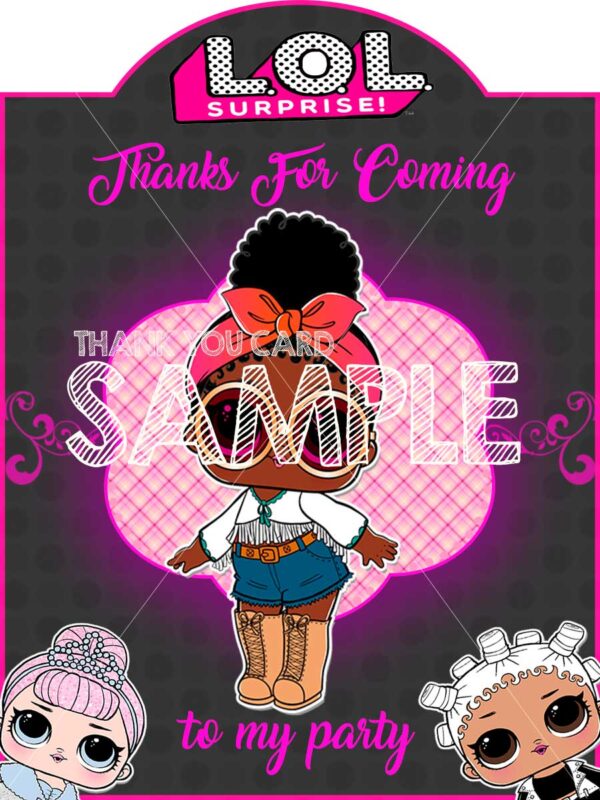 LOL Surprise Series 1Birthday Invitation - Image 4