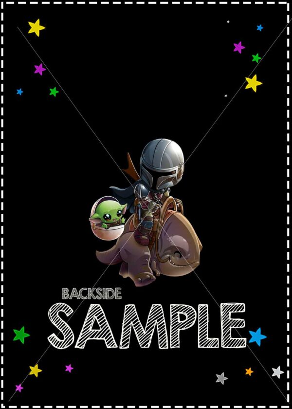 Editable Baby Yoda birthday Invitation Template- Mandalorian Rider - Image 2