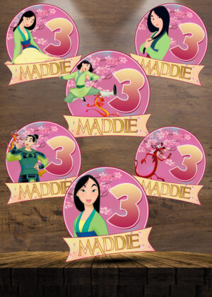 Mulan Party Birthday Centerpieces