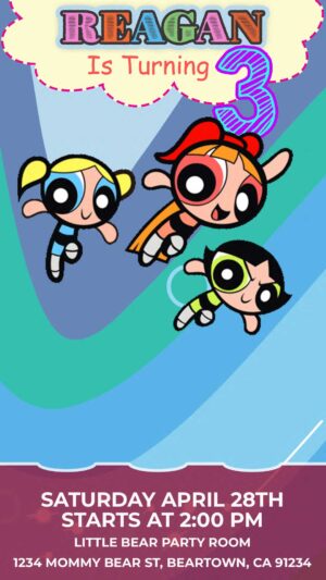 Powerpuff Girls Animated Video Birthday
