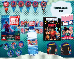 Amazing Ralph party kit printable Bundle