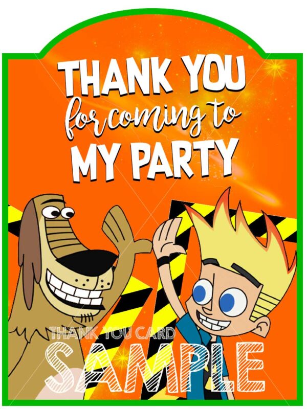 Johnny Test Birthday Invitation - Image 4