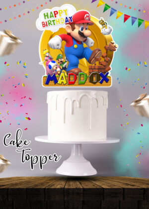 Super Mario Bross Cake Topper