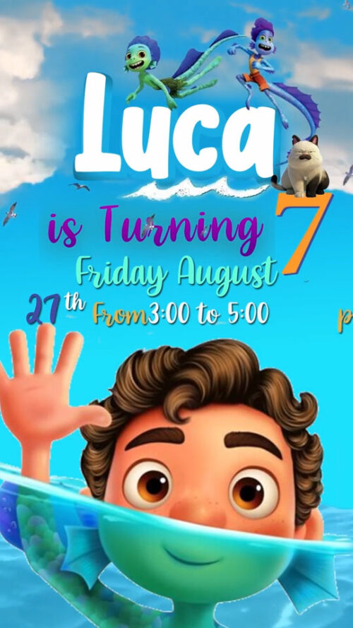 Luca Birthday Invitation