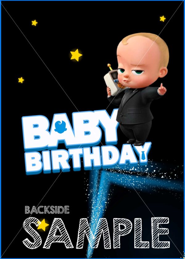 BOSS BABY BIRTHDAY INVITATION - Image 3
