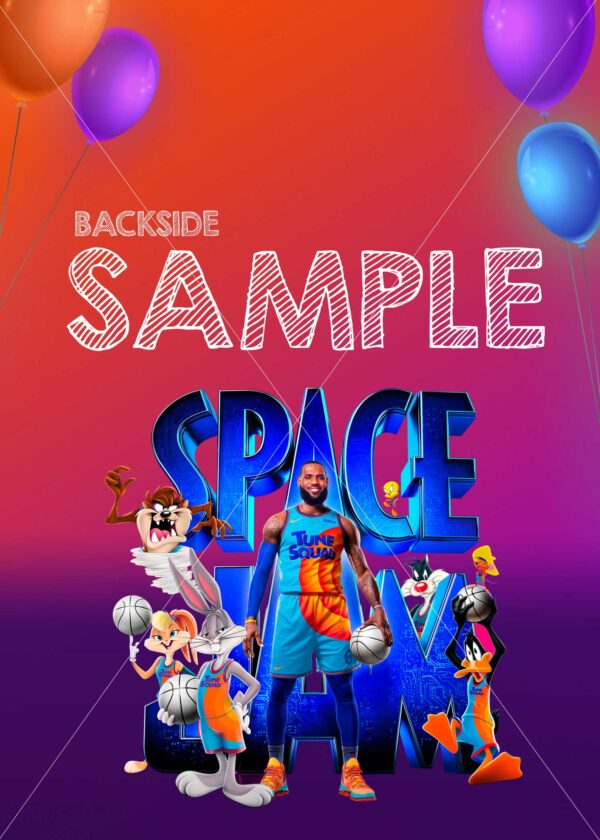 Space Jam 2 Birthday Invitation - Image 2