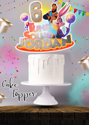 Space Jam Cake Topper
