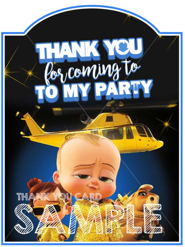 BOSS BABY BIRTHDAY INVITATION - Image 4