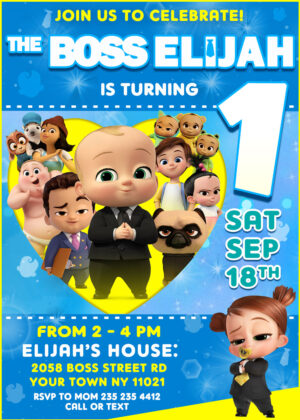 The Boss Baby: Family Business Birthday Invitation