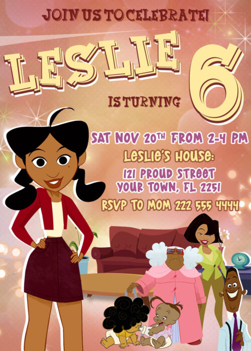 Proud Family Birthday Invitation