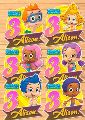 Bubble Guppies Birthday Centerpieces (6)