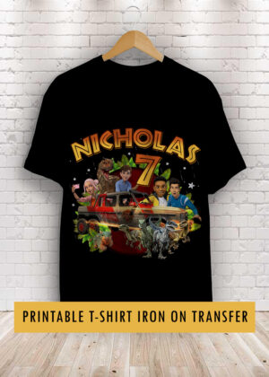 Camp Cretaceous Birthday Shirt Printable Transfer