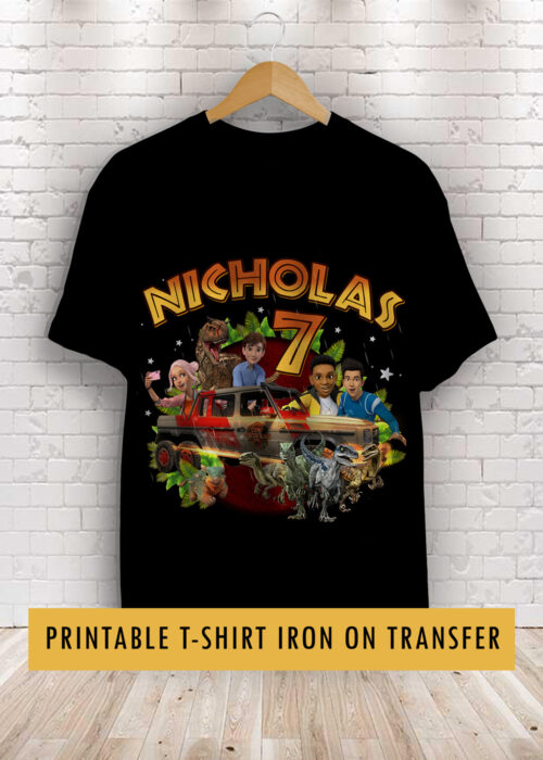 Camp Cretaceous Birthday Shirt Printable Transfer
