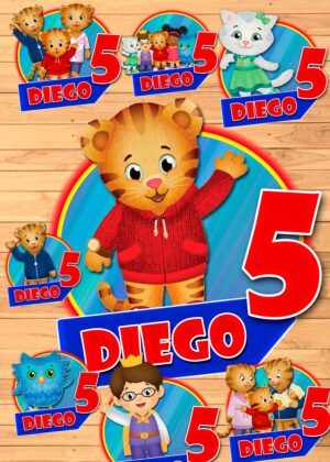 8 Daniel Tiger Birthday Centerpieces