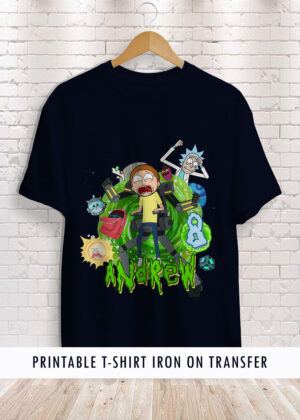 Rick and Morty Birthday Shirt Printable Transfer