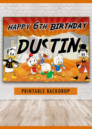 DuckTales Birthday Backdrop