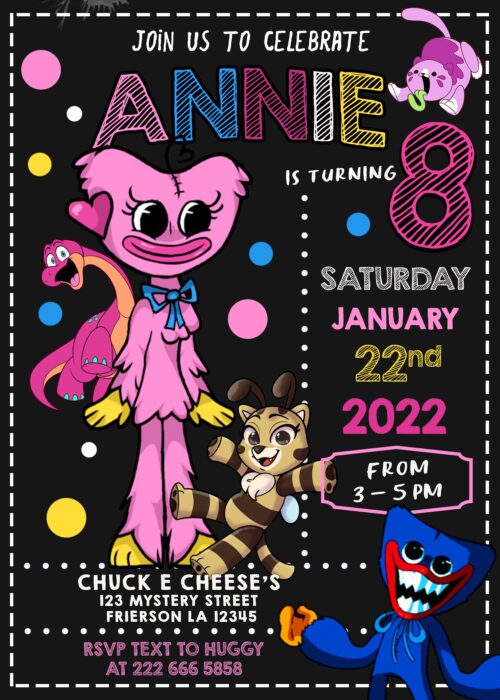 Kissy Missy Birthday Invitation