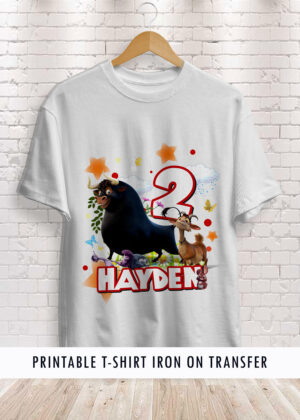 Ferdinand Birthday Shirt Printable Transfer