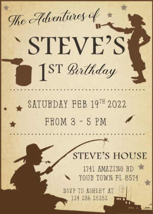 Tom Sawyer Birthday Invitation