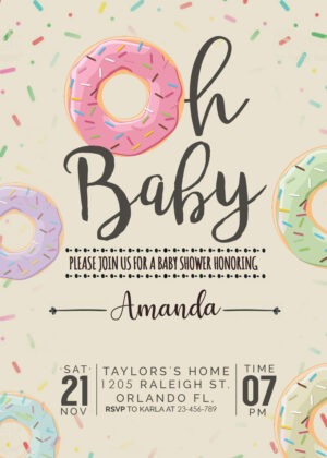 Oh Baby Shower Invitation