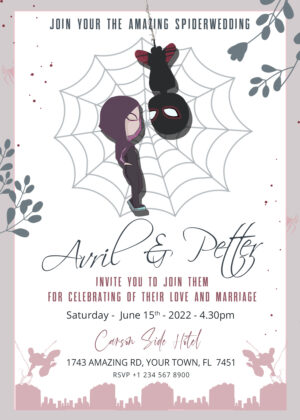 Spider-verse Wedding Invitation