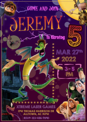 Hotel Transylvania: Transformania Birthday Invitation