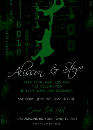Matrix Wedding Invitation