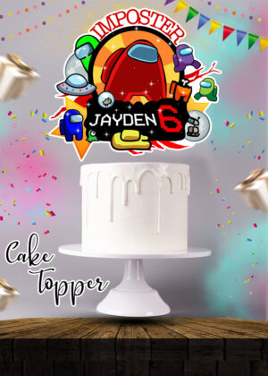 Among us Cake Topper