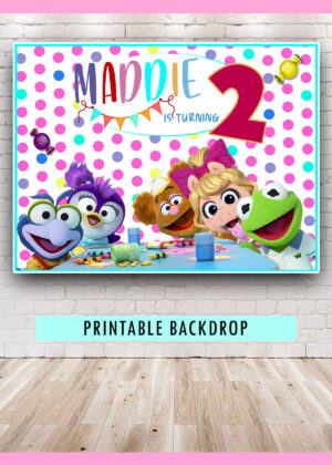 Muppet Babies Birthday Backdrop