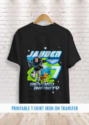 Lightyear Birthday Shirt Transfer design