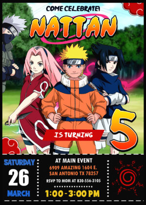 Naruto Birthday Invitation