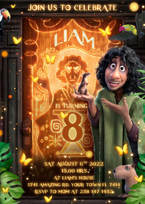 Bruno Encanto Birthday Invitation