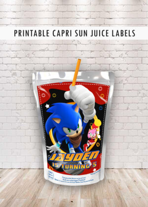 Sonic Capri Sun Juice Labels