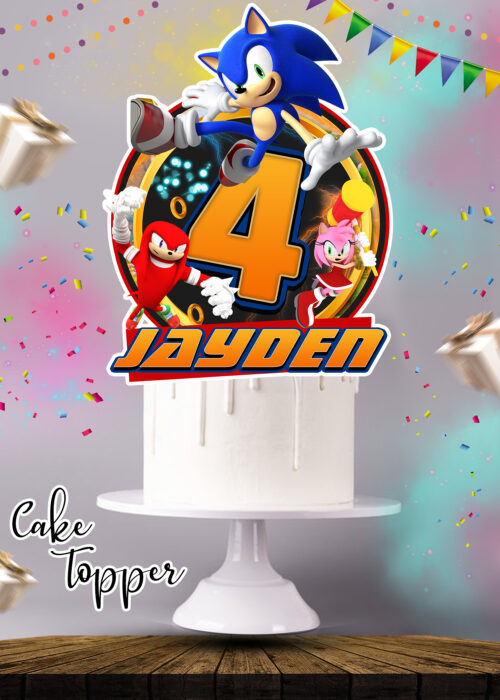 Sonic Cake Topper