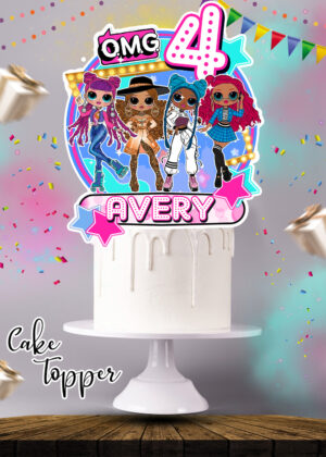 LOL Dolls OMG Cake Topper
