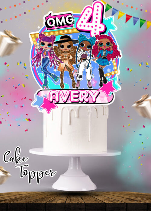 LOL Dolls OMG Cake Topper