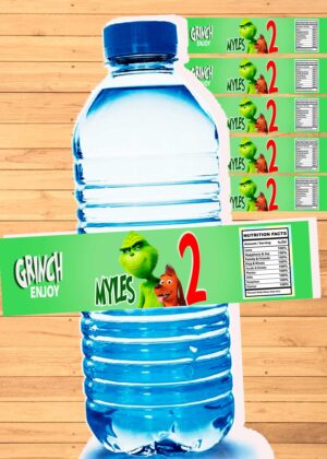 The Grinch Bottle Label